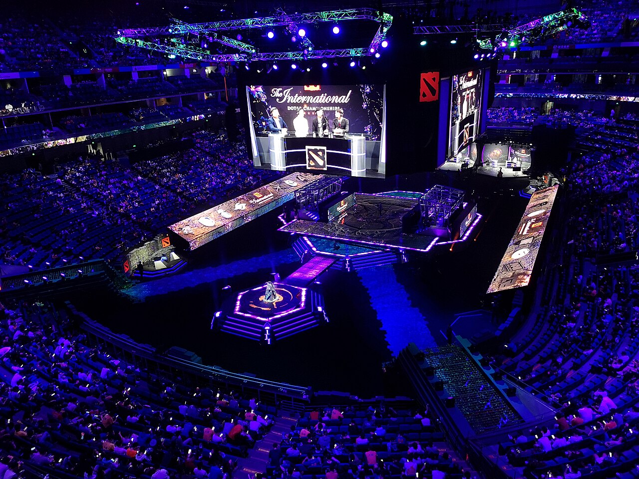 The International 2019 Dota 2 event viewed from the audience