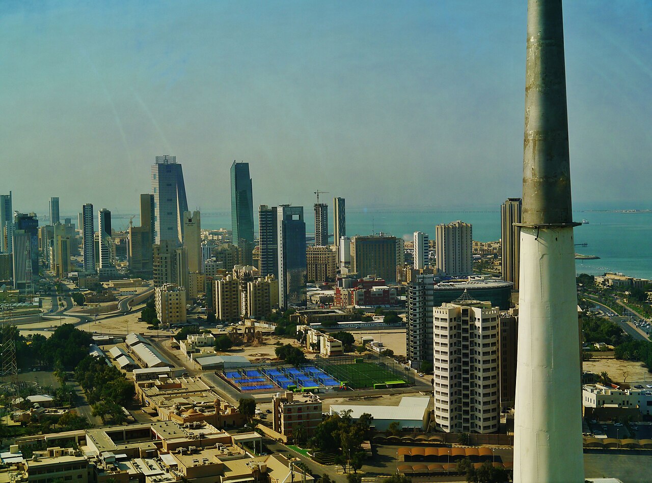 A panoramic view across Kuwait City in December 2022