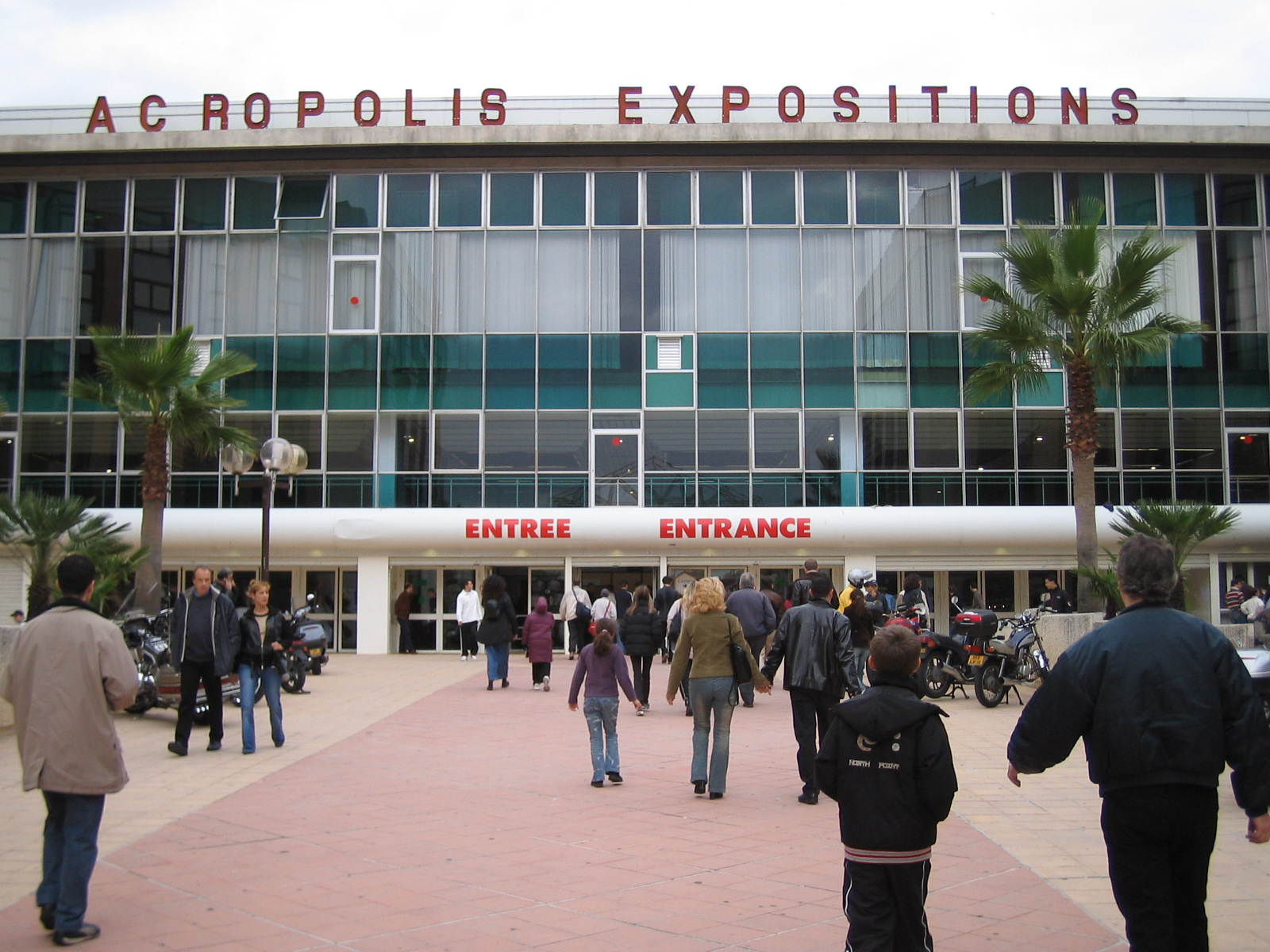 Entrance to the Palais des Expositions in Nice in 2003