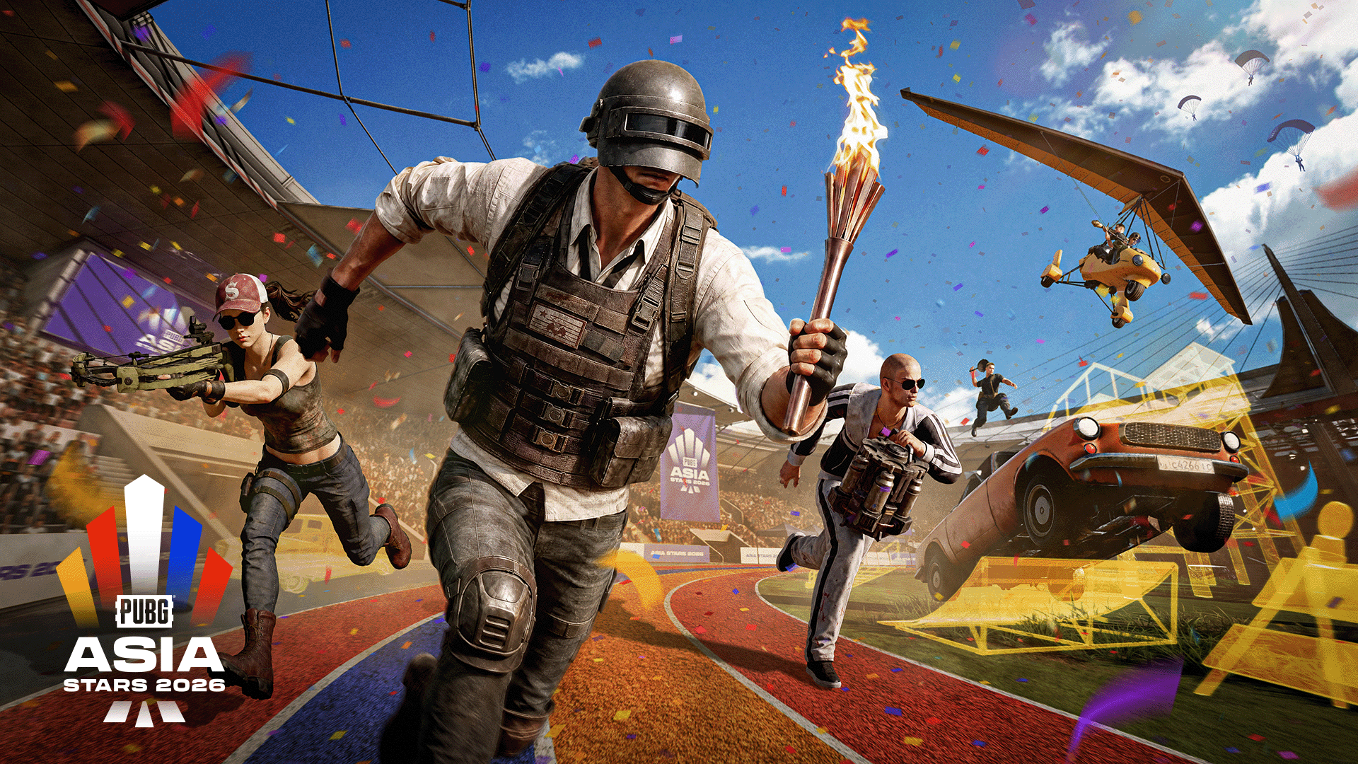 Official promotional artwork for PUBG Asia Stars 2026.