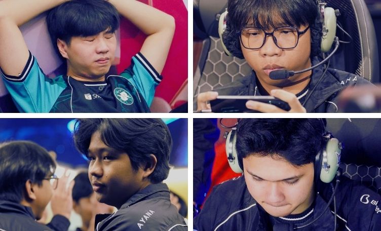 Four photographs from Team RRQ’s Week 4 recap featuring its MPL teams.