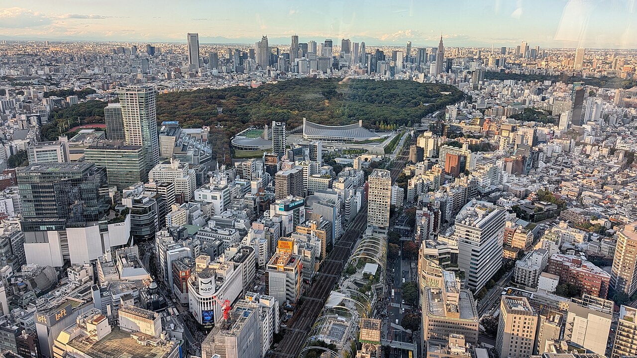 Tokyo viewed from Shibuya Sky in November 2025